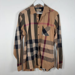 Burberry Plaid Button-Up Shirt