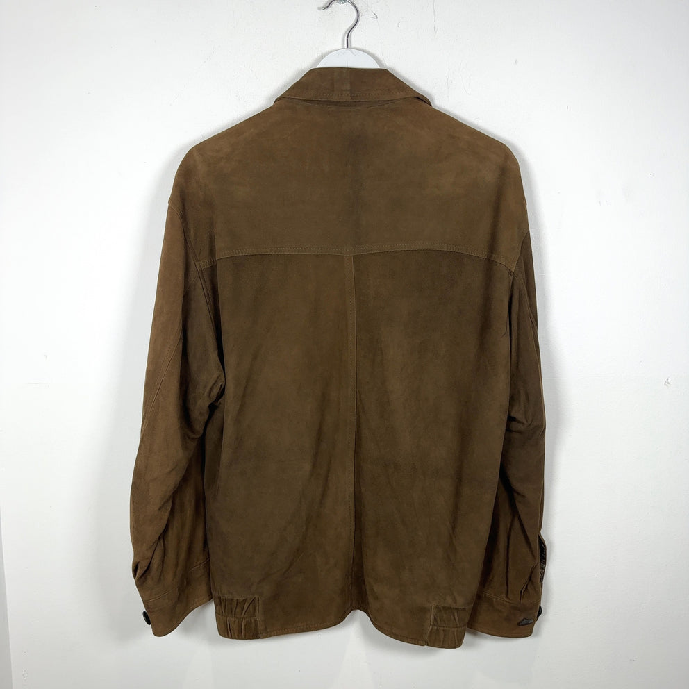 Zegna Suede Zip-Up Jacket