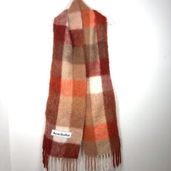 Acne Studios Check Mohair Scarf