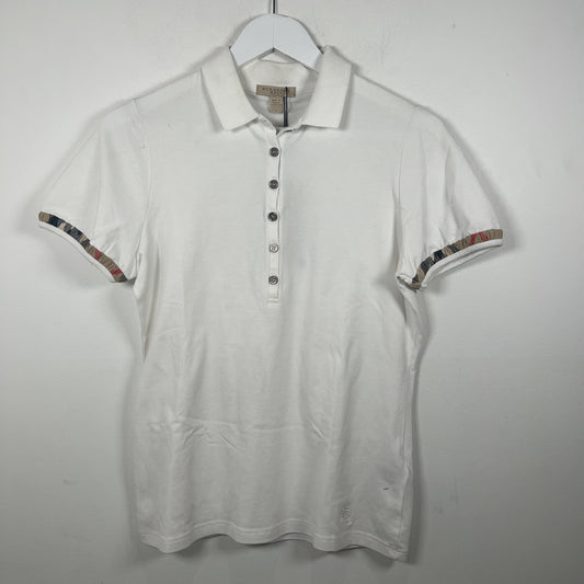 Burberry Brit White Scrunched Polo Shirt