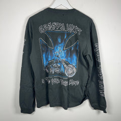 Greedy Unit Flaming Skull Chopper Longsleeve T-Shirt