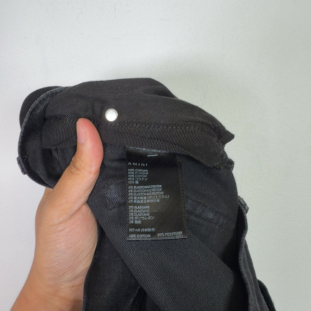 Amiri Blue Flannel MX1 Jeans