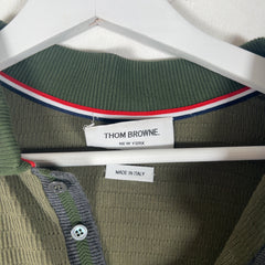 Thom Browne Striped Knit Polo
