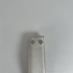 Chrome Hearts White 'Oval Cross' Belt Size 32