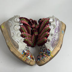 Lanvin x Gallery Dept Paint Splatter Curb Lowtop Sneakers Size 41