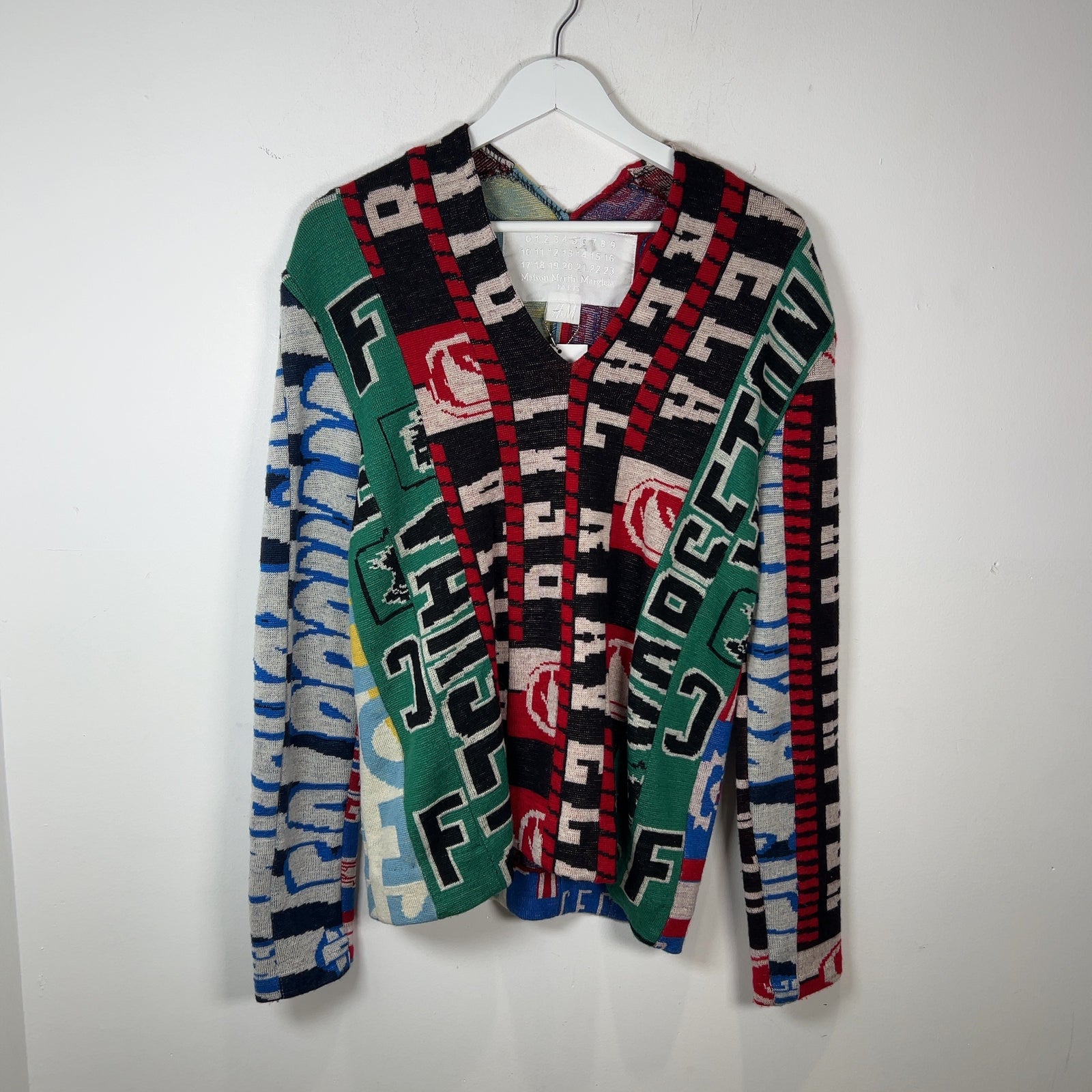 Maison Margiela x H&M FW12 Football Scarf Hybrid Sweater