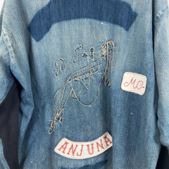 Kapital 'Anjuna MC' Patch Hybrid Sweatshirt