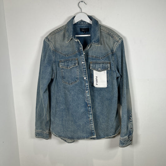 Purple Jeans Denim Overshirt Size Xl