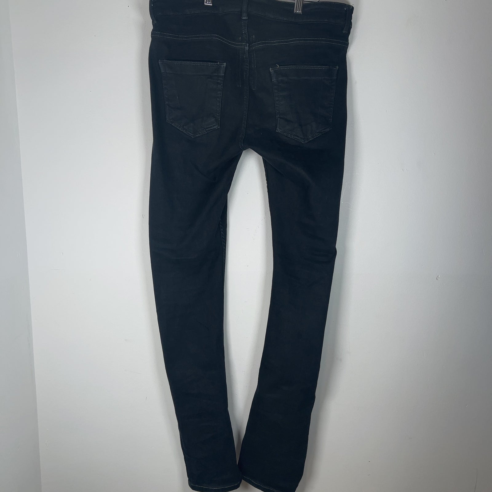 Rick Owens Waxed 'Detroit Cut' Denim Jeans