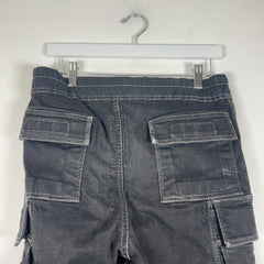 Rick Owens DRKSHDW Waxed Denim 'Mastadon' Cargo Pants