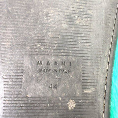 Marni Iris Blue Fussbet Sabot Mules