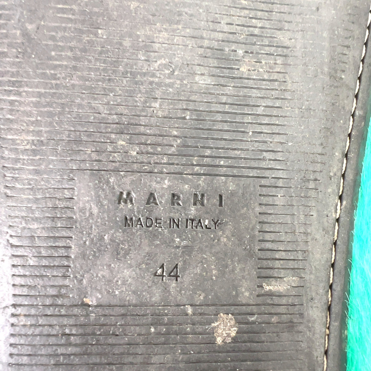 Marni Iris Blue Fussbet Sabot Mules