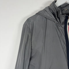 Moncler Stripped Grey Windbreaker