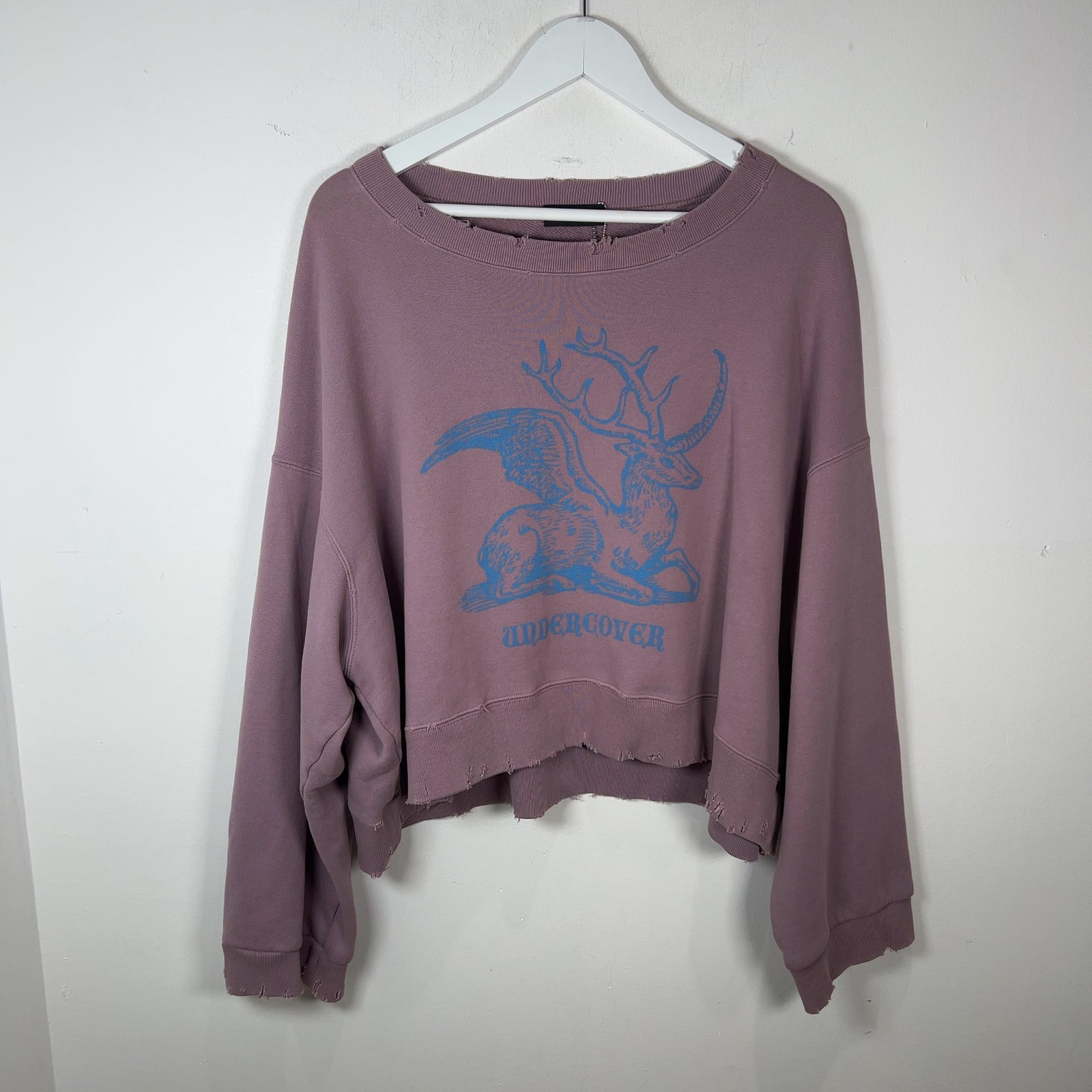 Undercover AW11 Deer Wing Cropped Crewneck