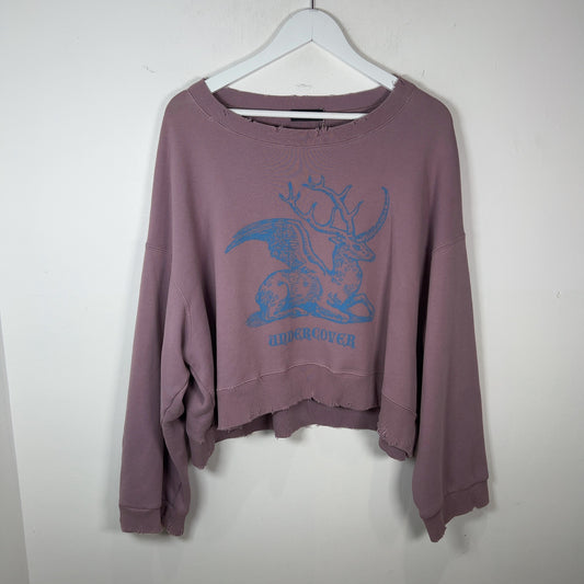 Undercover AW11 Deer Wing Cropped Crewneck