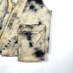 Diesel x A-Cold-Wall Tye-Dye Asymetrical Denim Cargo Vest