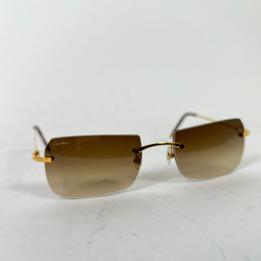 Cartier C Decor CT0006RS Rimless Glasses
