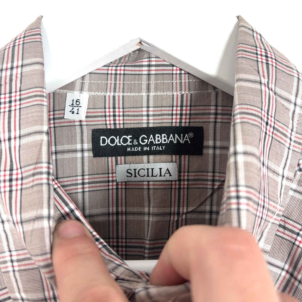 Dolce & Gabbana Tartan Plaid Button-Up Shirt
