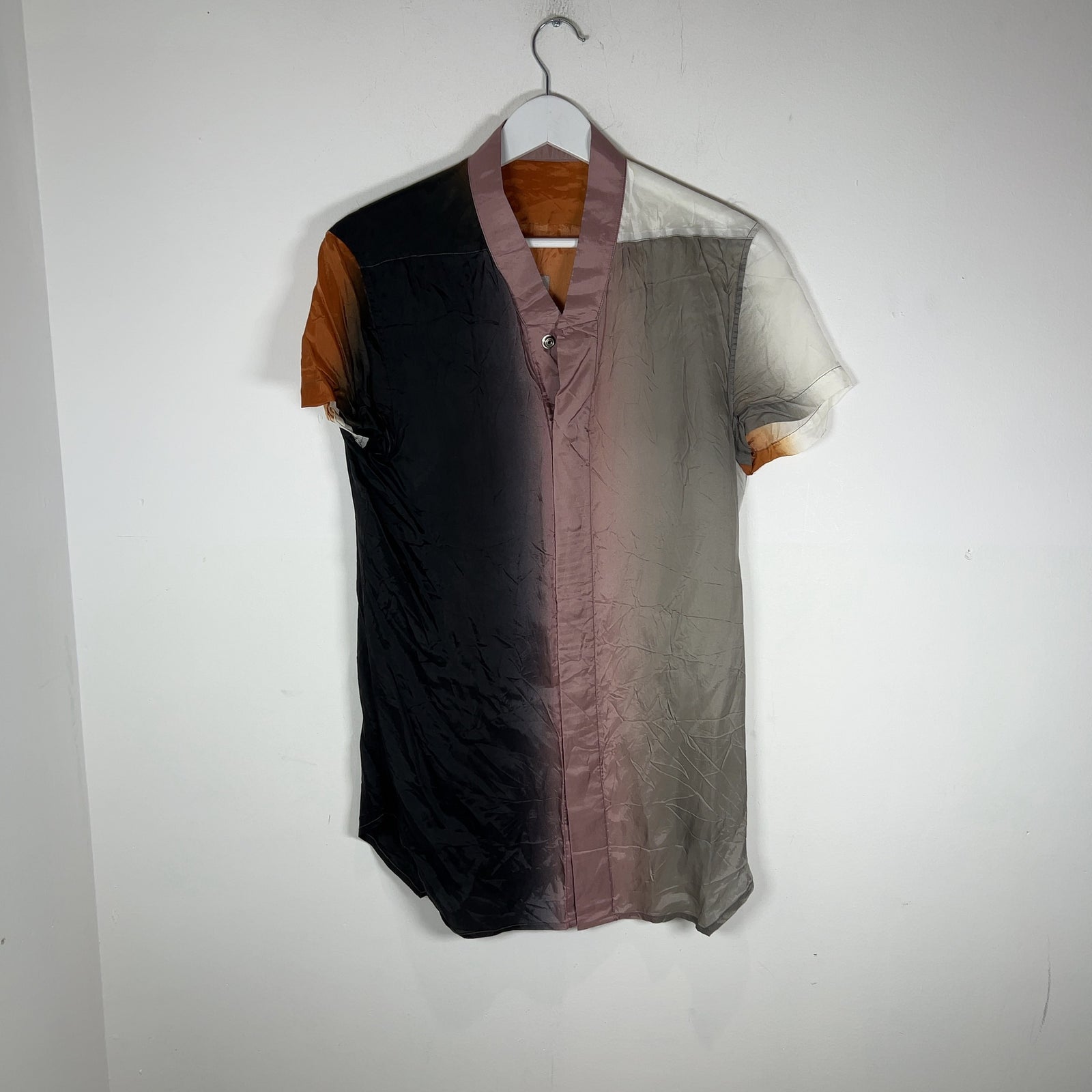 Rick Owens SS24 'Lido' Silk Degrade Button-Up Shirt