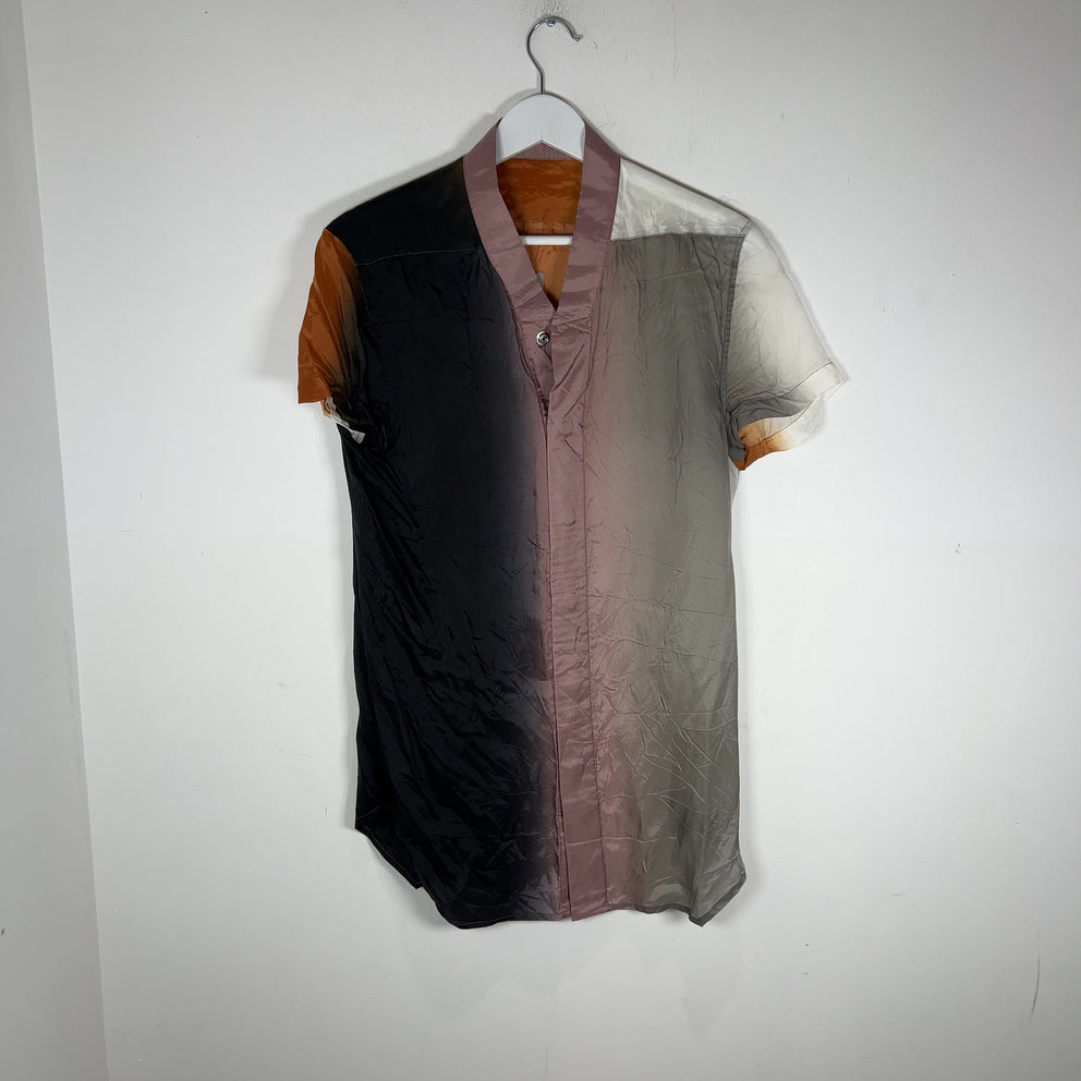 Rick Owens SS24 'Lido' Silk Degrade Button-Up Shirt