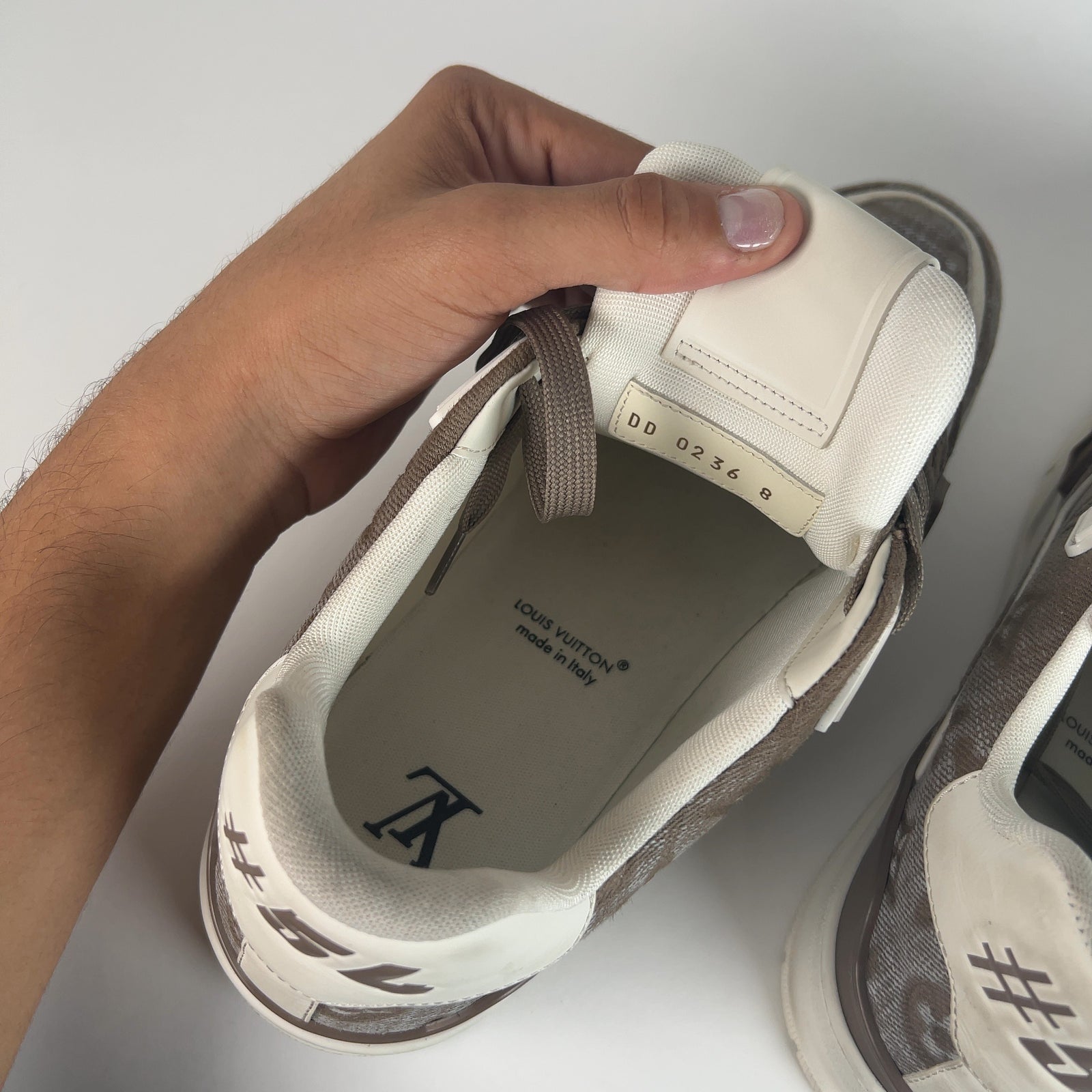 Louis Vuitton Canvas Trainer Lowtop Sneakers