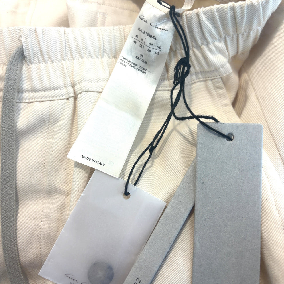 Rick Owens SS22 Fogachine Cotton Linen Drop-Crotch Pants