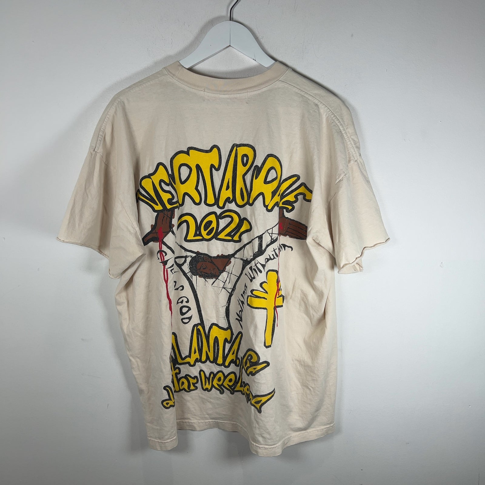 Vertabrae Graphic Red Spell Out T-Shirt