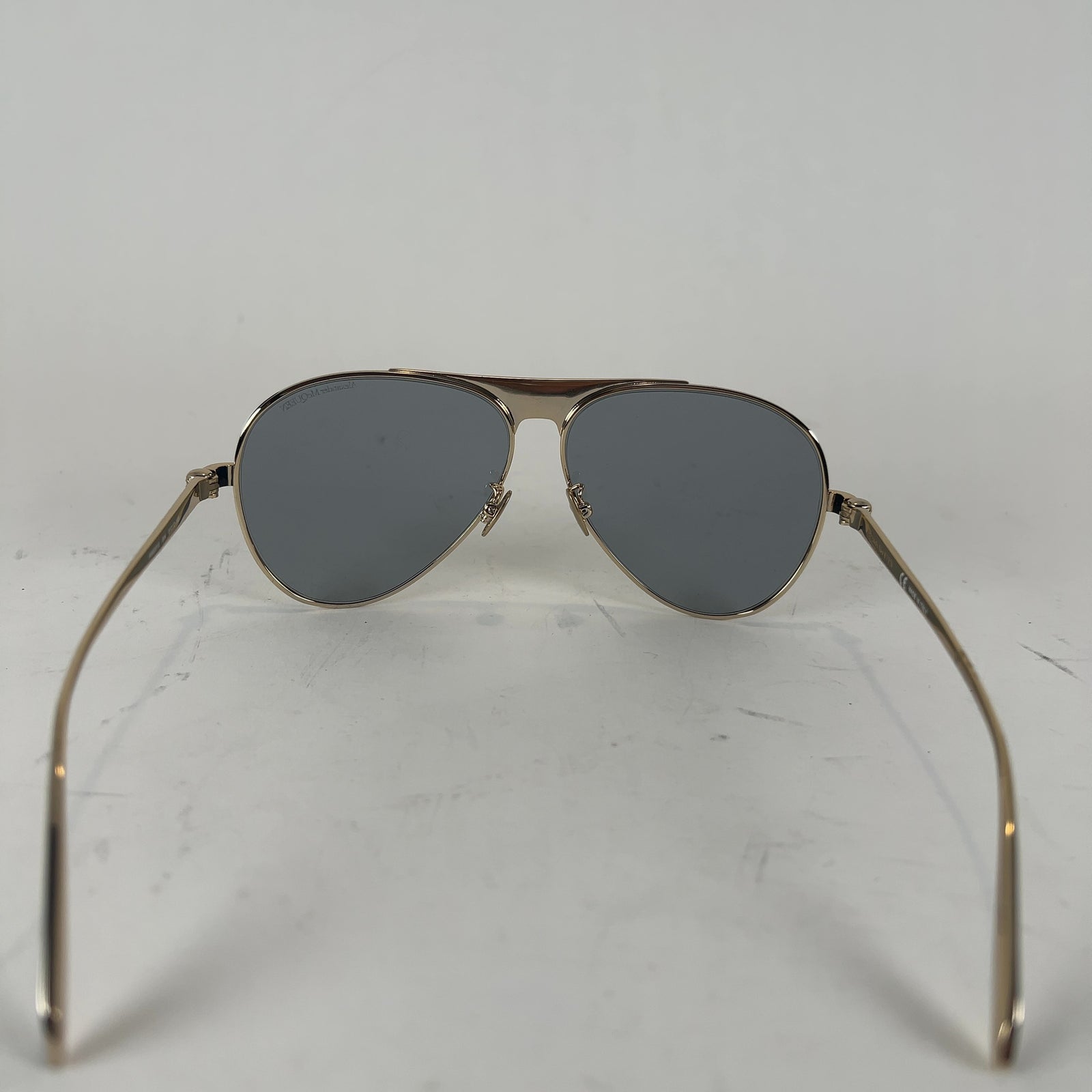 Alexander McQueen Enamel Aviator Sunglasses
