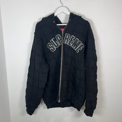 Supreme Reverse Patchwork Zip-Up Light Jacket