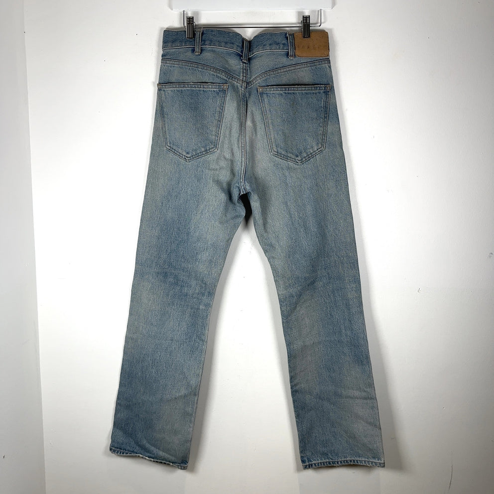 Celine Blue Kurt Destroyed Light-Wash Denim Jeans