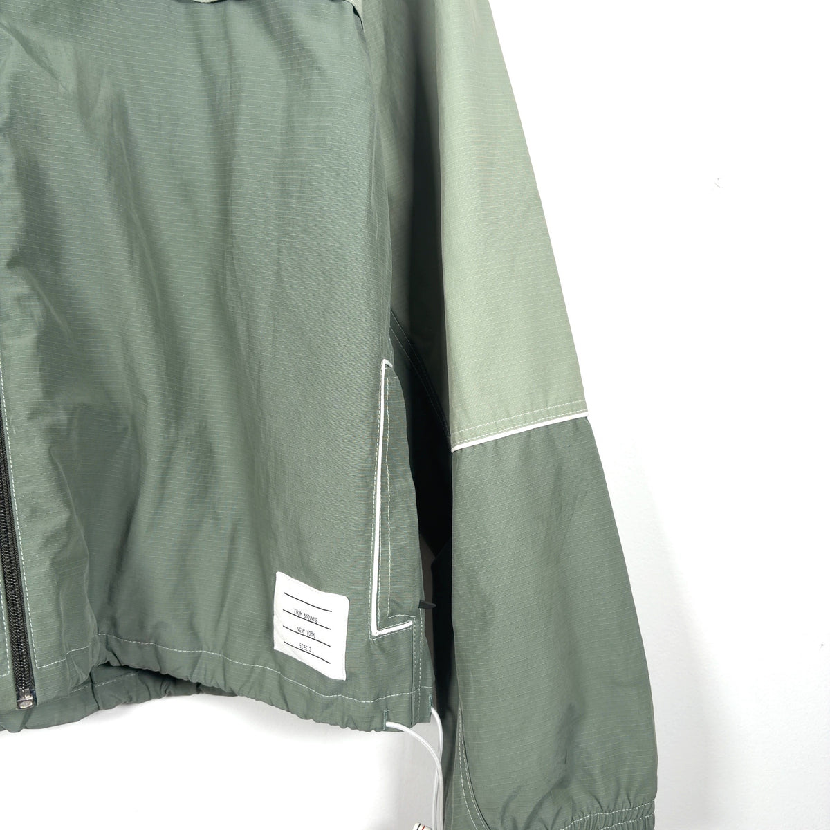 Thom Browne FW22 Colorblock Zip-Up Light Jacket