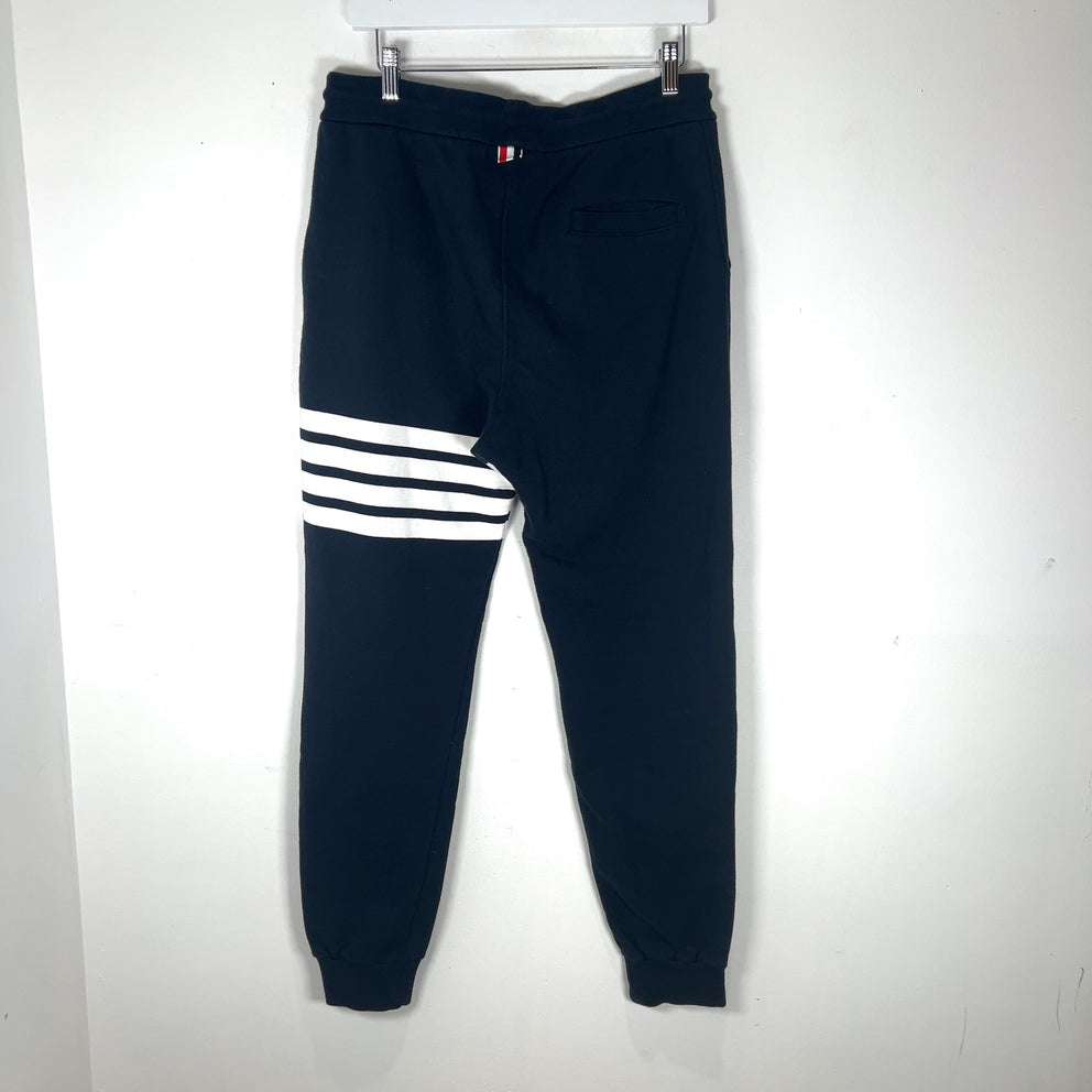 Thom Browne 4-Bar Navy Sweatpants