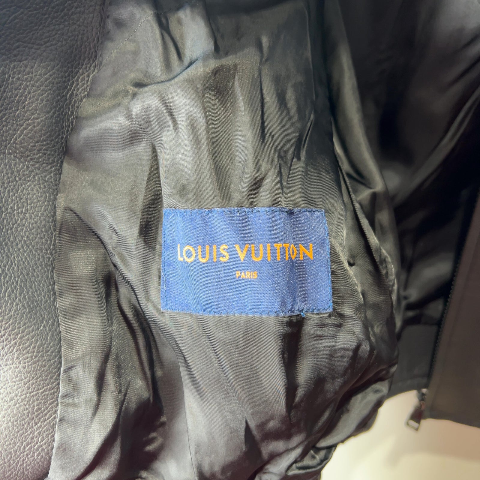 Louis Vuittion Frequency Chic Embrodied Leather Blouson Jacket Size 54