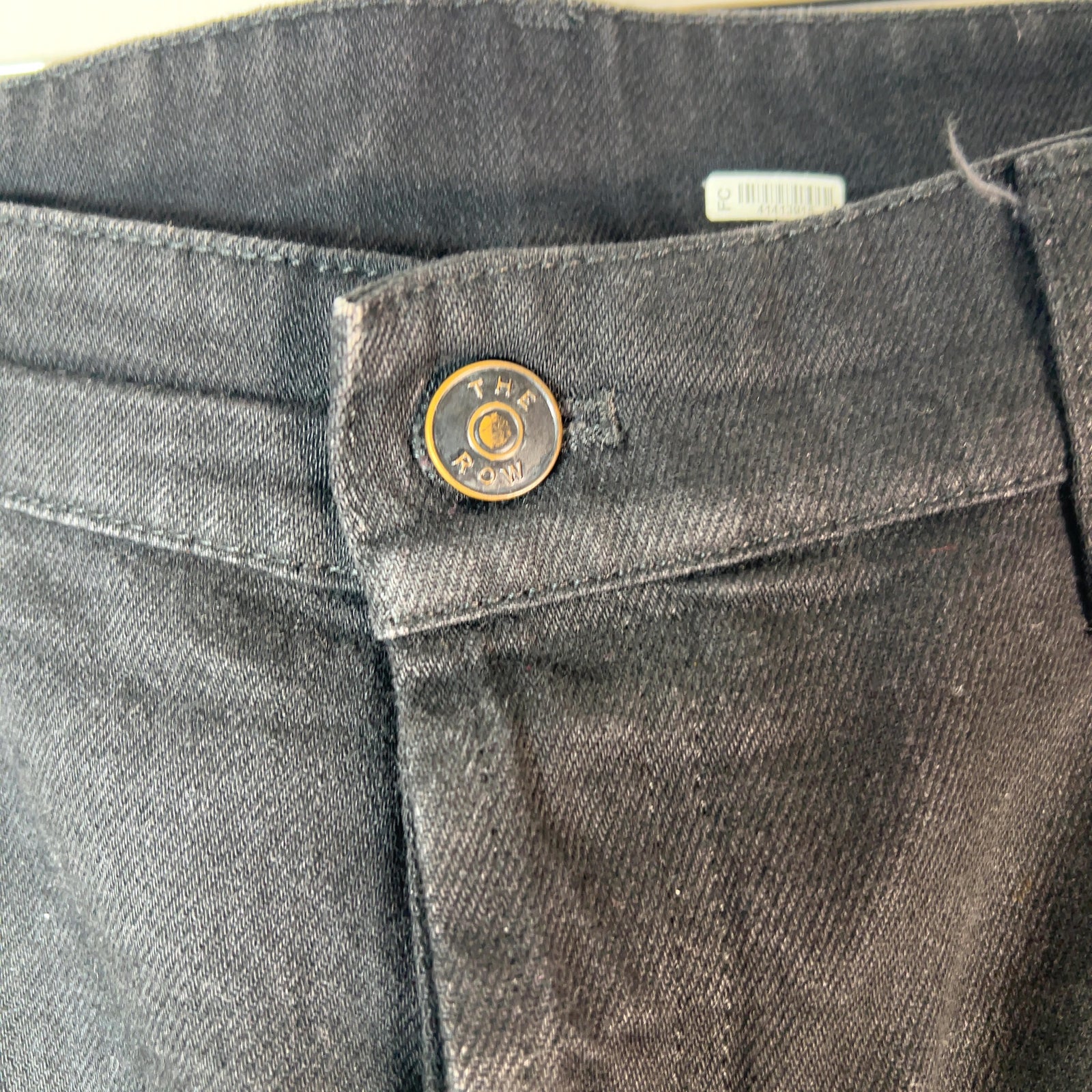 The Row Straight Leg Black Jeans
