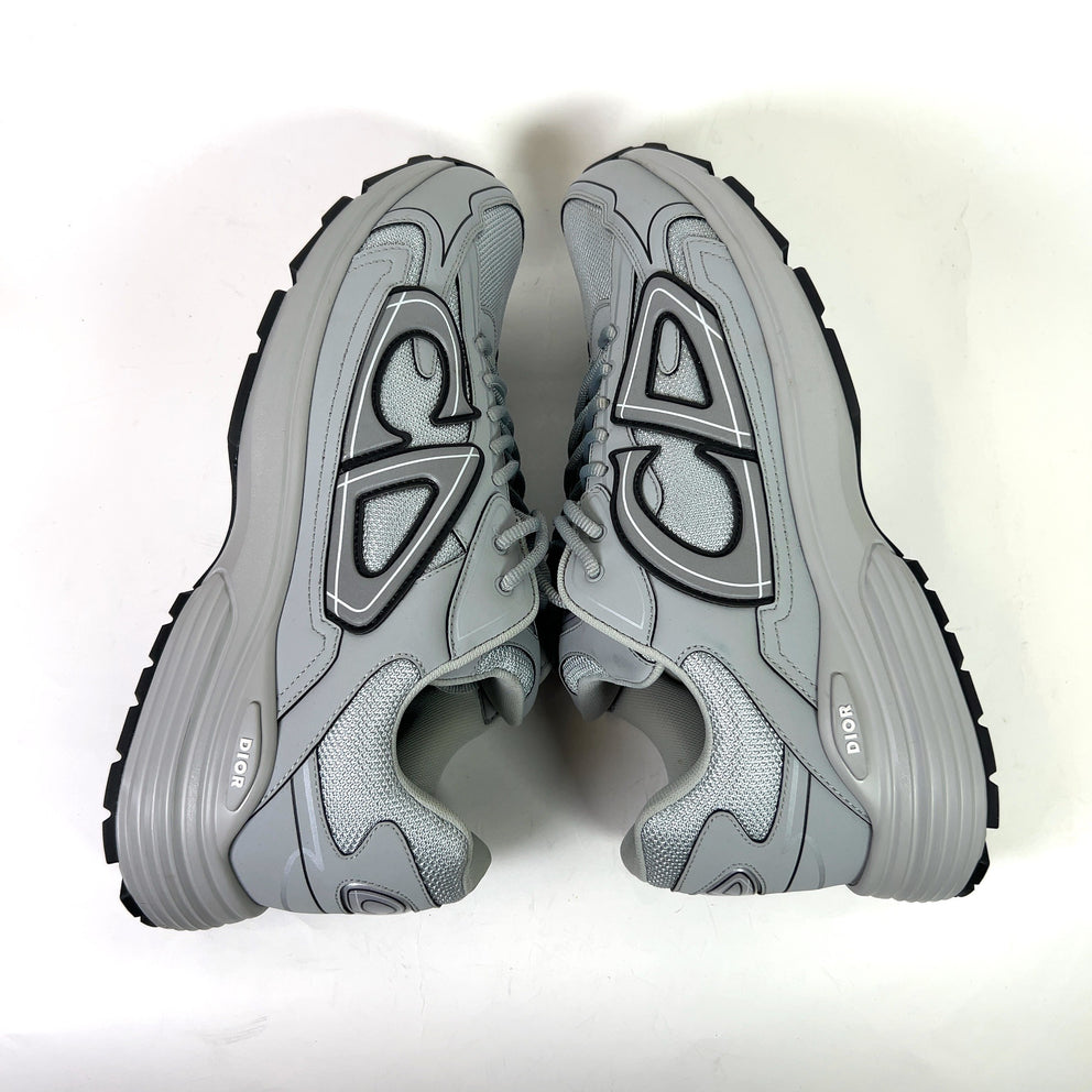 Dior B30 Grey Technical Mesh Sneakers
