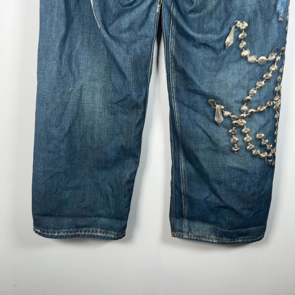 Acne Studios 1981 ‘Mid Blue’ Trompe L’oeil Jeans