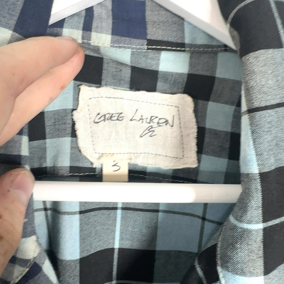 Greg Lauren Hybrid Patch Flannel Shirt