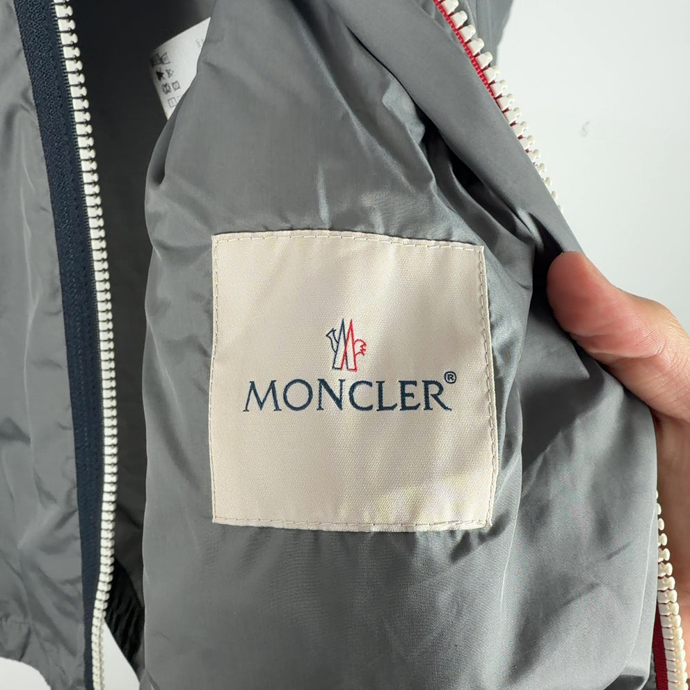 Moncler Stripped Grey Windbreaker