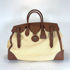 Ralph Lauren Soft Ricky Braided Raffia Handle Bags