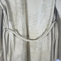 Rick Owens SS22 Fogachine Vanilla Blistered Leather Trench Coat