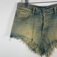 Maison Margiela Lightwash Paint Splatter Jean Shorts