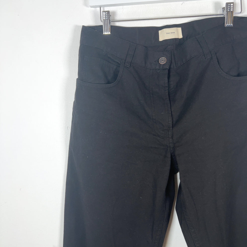 The Row Straight Fit Cotton Pants