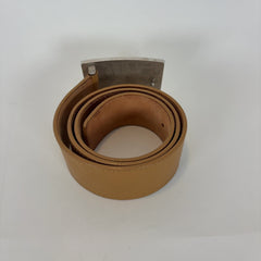 Louis Vuitton "Travelling Requisties" Square Buckle Belt