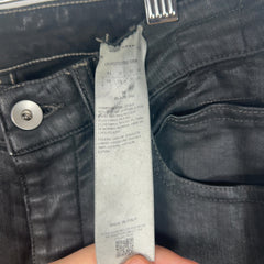 Rick Owens DRKSHDW Waxed 'Bias' Bootcut Jeans