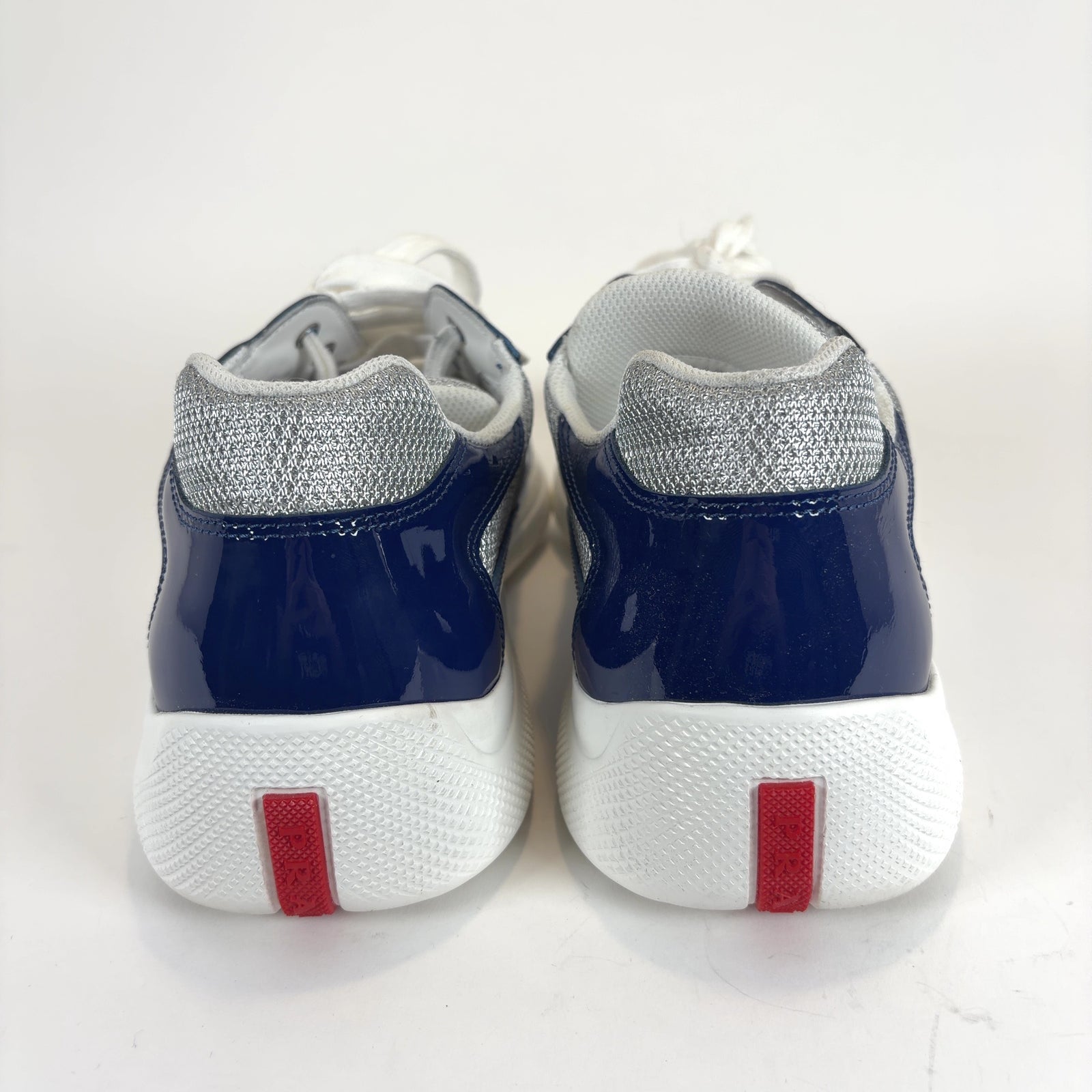 Prada Aviation Blue/Ink Patent Leather America Cups