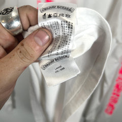 Chrome Hearts Pink Spell Out Logo Bar Longsleeve