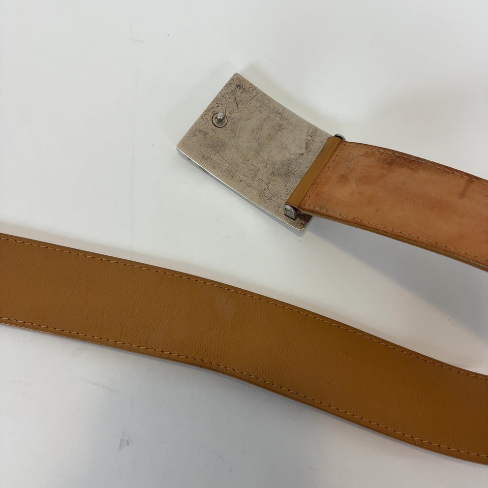 Louis Vuitton "Travelling Requisties" Square Buckle Belt