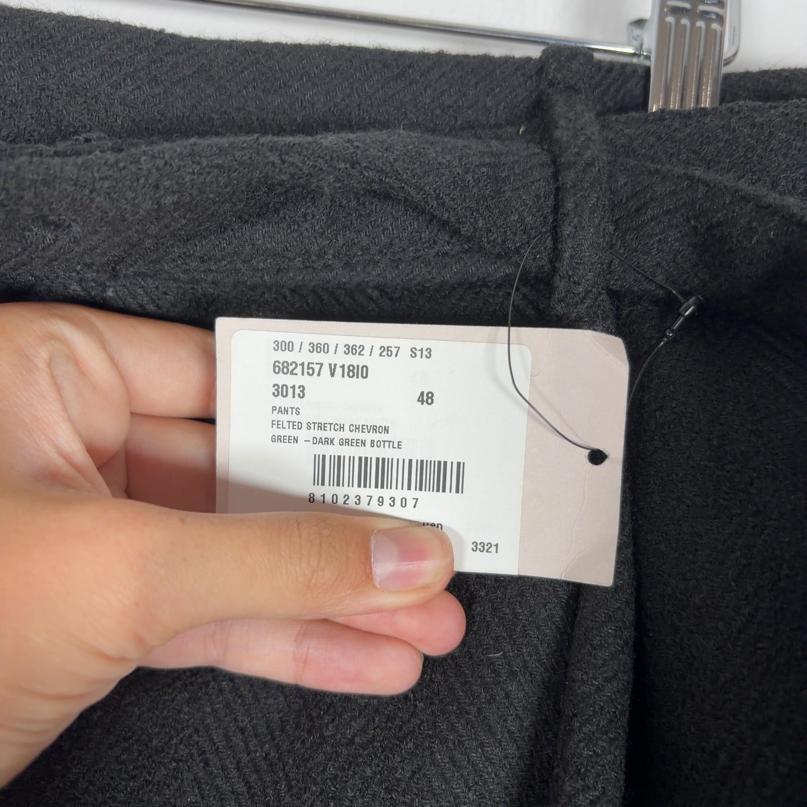 Bottega Veneta Herringbone Wool Cargo Pants