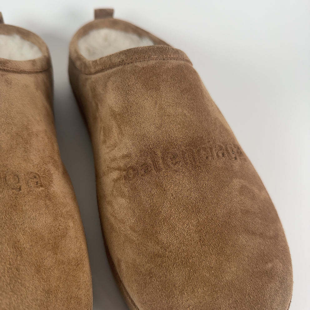 Balenciaga Alaska Suede Slides