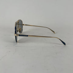 Alexander McQueen Enamel Aviator Sunglasses